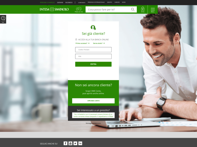 Phishing mail contro utenti Banca Intesa