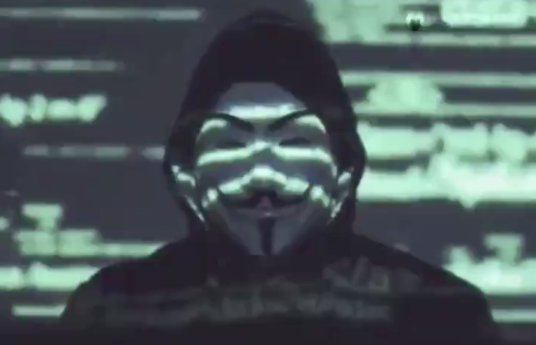 Anonymous a sostegno delle proteste contro la disuguaglianza razziale negli Stati Uniti