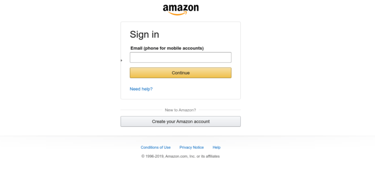 PHISHING, falso login ai danni di Amazon