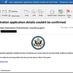 I gruppi di phishing raccolgono dati degli utenti, e-mail e password bancarie tramite falsi moduli di registrazione elettorali