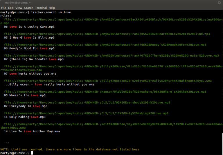 Tracker 0.16.0 contiene il Full Text Search (FTS) di supporto v4