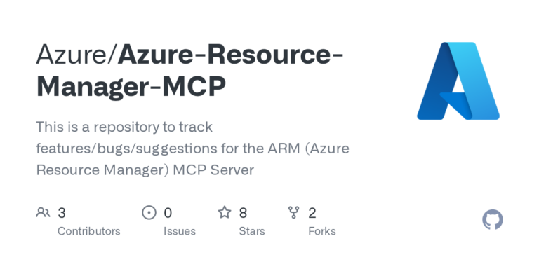 Azure Resource Manager MCP Server: gestire l’infrastruttura Azure con gli agenti AI