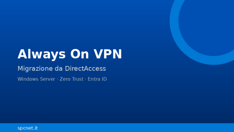 DirectAccess è deprecato: come migrare ad Always On VPN su Windows Server