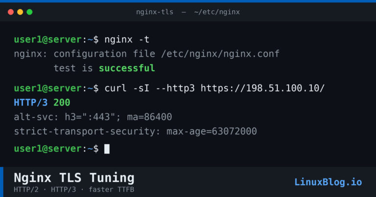 Ottimizzare TLS e HTTPS su Nginx: ridurre TTFB e latenza